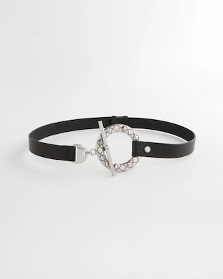 Silver Toggle Trouser Belt | Chico's